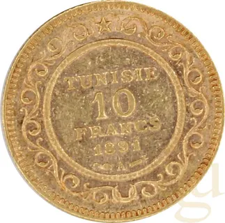10 Francs Goldmünze Tunesien