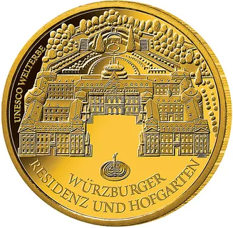1/2 Unze Goldmünze - 100 Euro Würzburg 2010 (D)