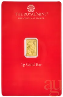 1 Gramm Goldbarren The Royal Mint - Henna