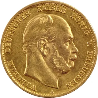 10 Mark Goldmünze Wilhelm I von Preußen