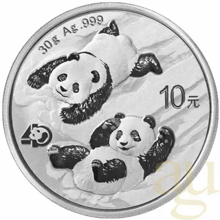 30 Gramm Silbermünze China Panda 2022