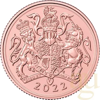 2 Pfund Goldmünze Double Sovereign Elisabeth 2022