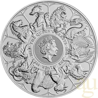 10 Unzen Silbermünze Queens Beasts Completer Coin 2022