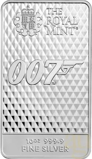 10 Unzen Silberbarren The Royal Mint - James Bond 007 - Diamonds Are Forever