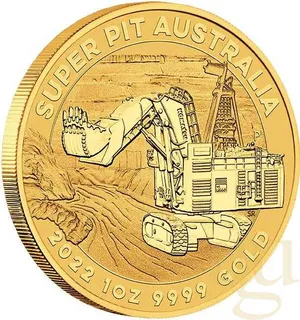 1 Unze Goldmünze Australien Super Pit 2022