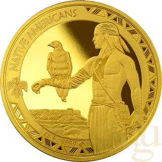 1 Unze Goldmünze Native Americans - Adler 2022