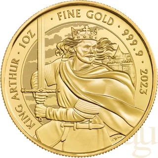 1 Unze Goldmünze Myths and Legends - King Arthur 2023