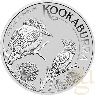 1 Kilogramm Silbermünze Australien Kookaburra 2023
