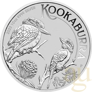 10 Unzen Silbermünze Australien Kookaburra 2023