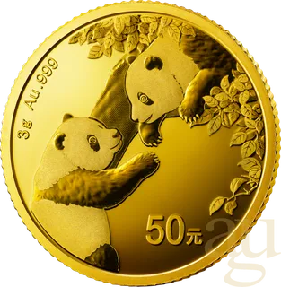 3 Gramm Goldmünze China Panda 2023