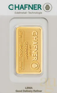 20 Gramm Goldbarren C. Hafner