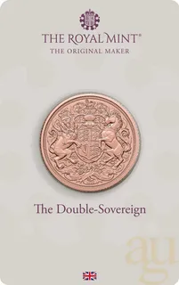 2 Pfund Goldmünze Double Memorial Sovereign King Charles 2022 in Blister