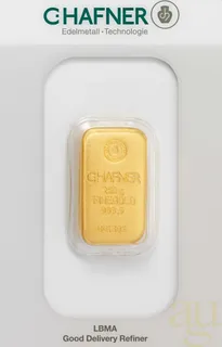 250 Gramm Goldbarren C. Hafner