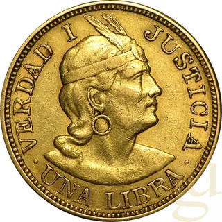 1 Libra Peru Indianerkopf
