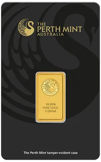 5 Gramm Goldbarren Perth Mint - Känguru