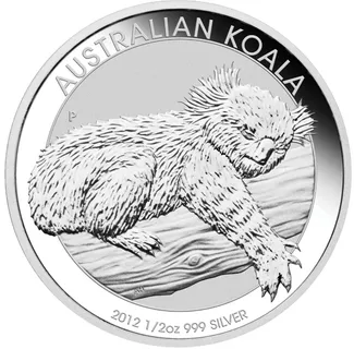 1/2 Unze Silbermünze Australien Koala 2012