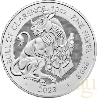 10 Unzen Silbermünze Tudor Beasts Bull 2023