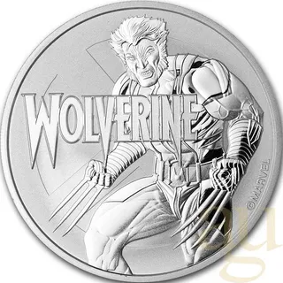 1 Unze Silbermünze Tuvalu - Wolverine 2021