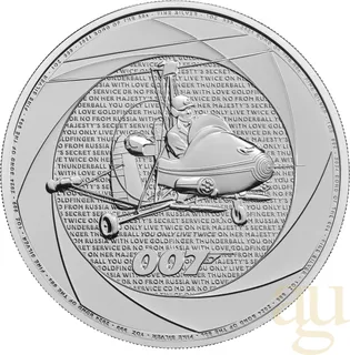 1 Unze Silbermünze Six Decades of 007 - Bond of the 60s - 2024