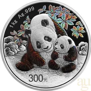 1 Kilogramm Silbermünze China Panda 2024 proof