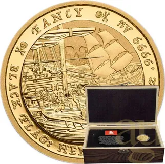1 Unze Goldmünze Tuvalu - Black Flag - The Fancy 2023