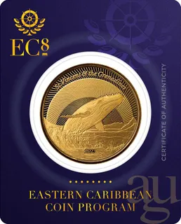 1 Unze Goldmünze EC8 St. Vincent & The Grenadines - Humpback Whale 2023