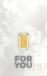 1 Gramm Goldbarren C. Hafner - For You - Weiß