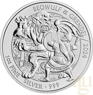 1 Unze Silbermünze Myths and Legends - Beowulf 2024