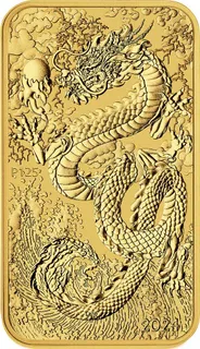 1 Unze Goldmünze Perth Mint - Rectangular Dragon 2024