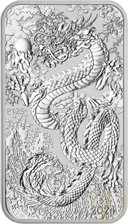 1 Unze Silbermünze Perth Mint Rectangular Dragon 2024