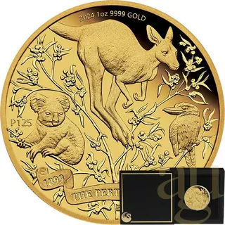 1 Unze Goldmünze Australien 125 Jahre Perth Mint 2024 - proof