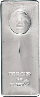 15 Kilogramm Silber Umicore Andorra Münzbarren