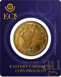 1 Unze Goldmünze EC8 St. Kitts & Nevis - Conch Shell 2023