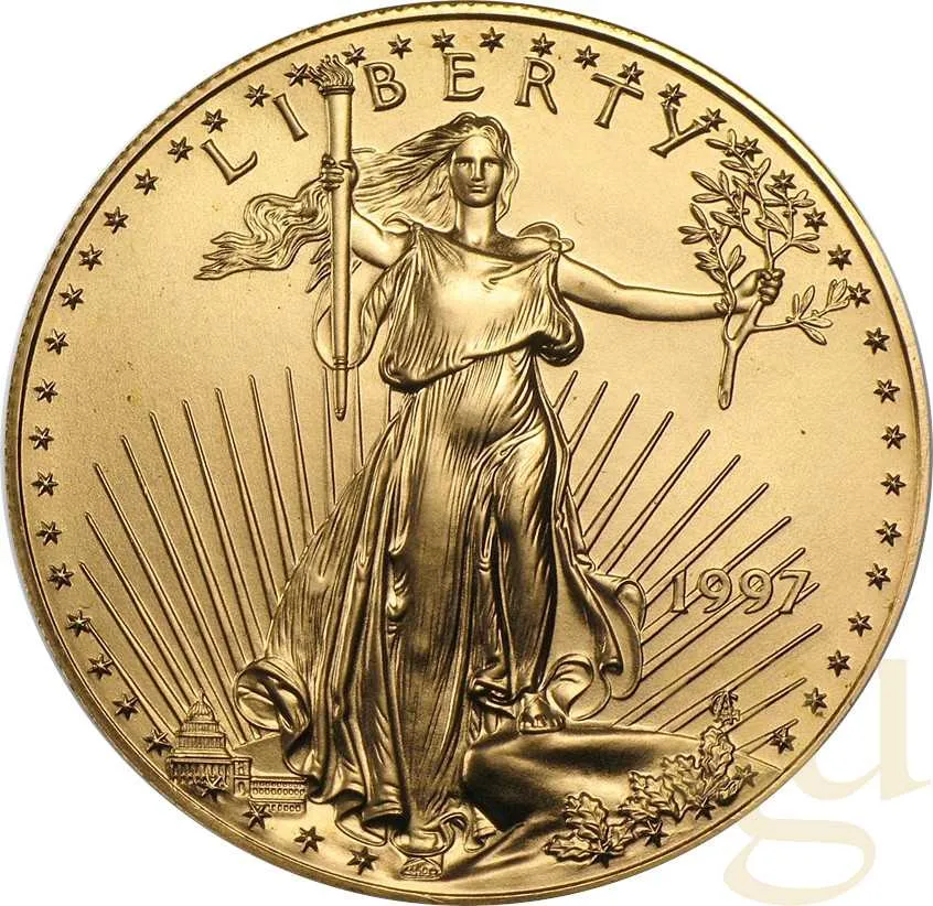 1 Unze Goldmünze American Eagle 1997