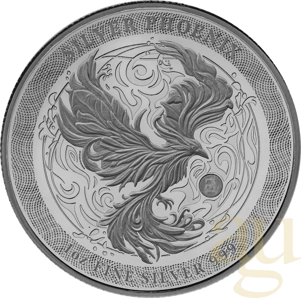 1/2 Unze Silbermünze Niue Phoenix 2025