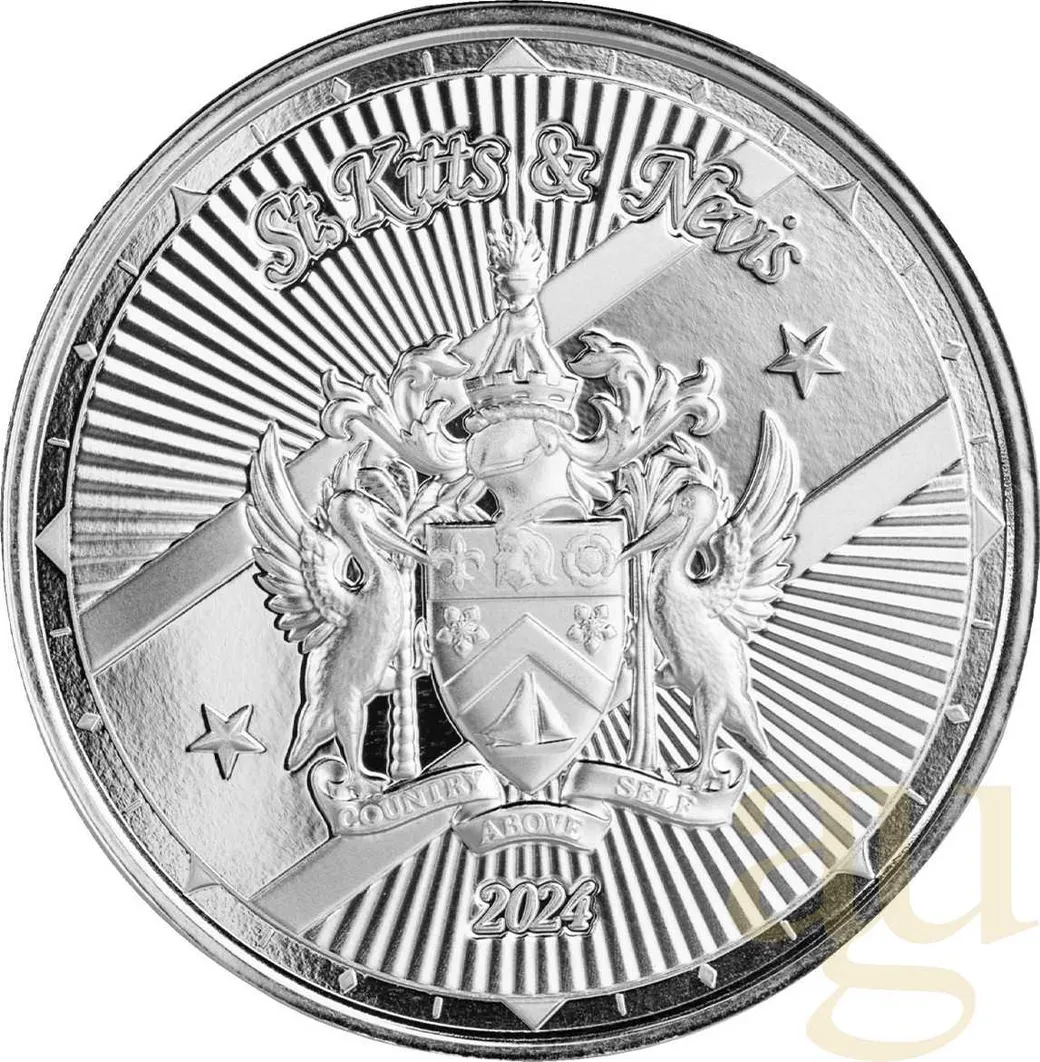 1 Unze Silbermünze EC8 St. Kitts & Nevis - Coat of Arms 2024