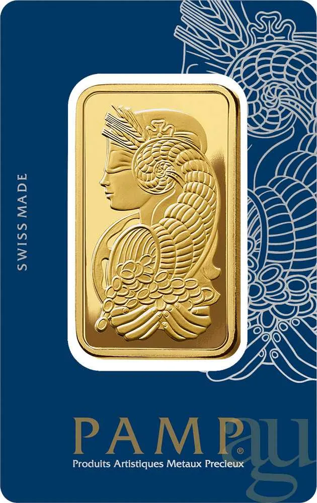 100 Gramm Goldbarren PAMP Fortuna