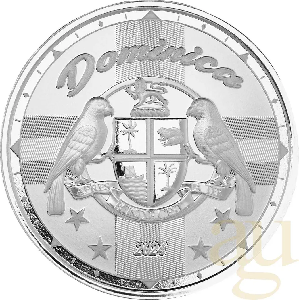 1 Unze Silbermünze EC8 Dominica - Coat of Arms 2024