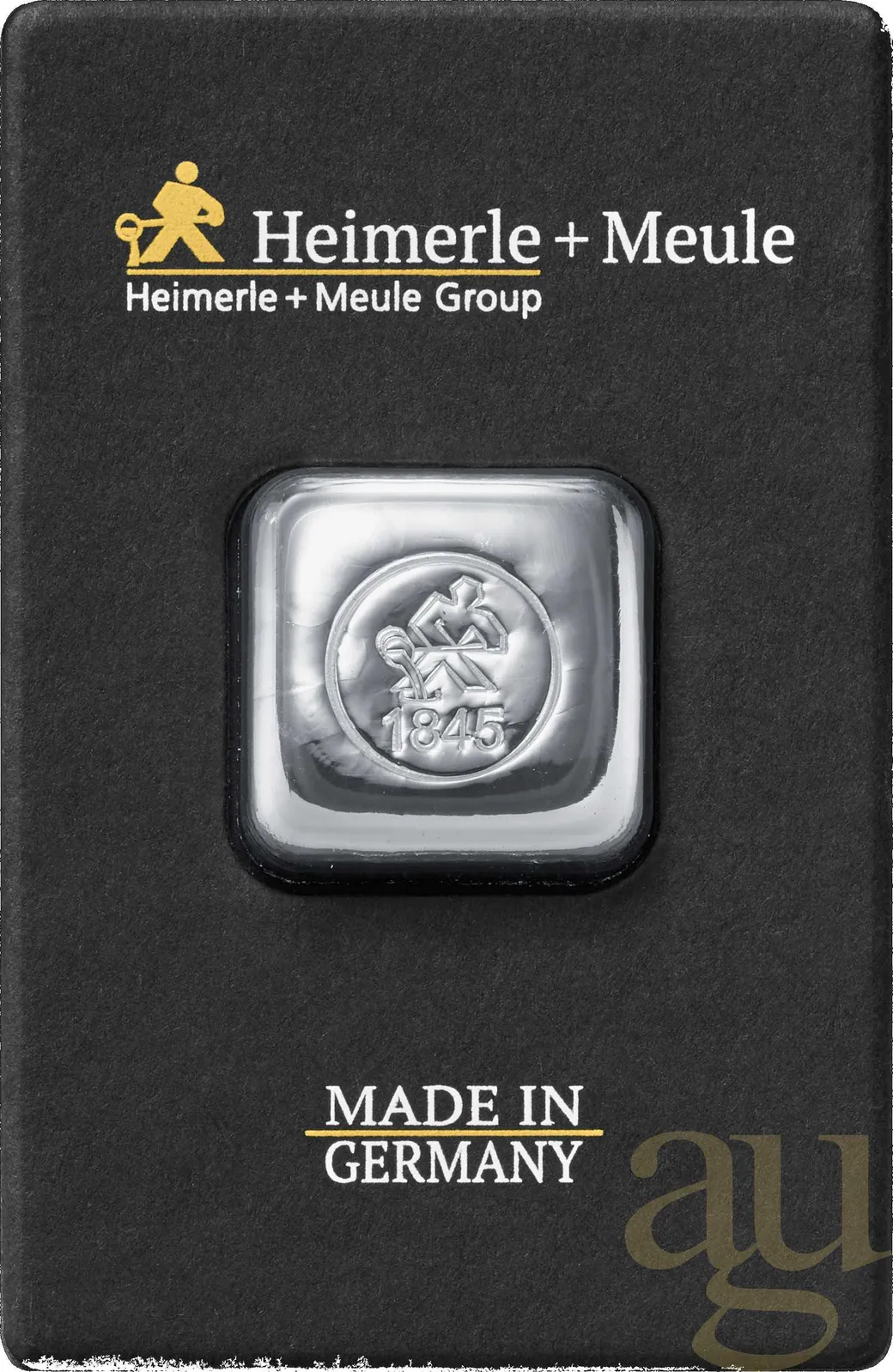 50 Gramm Silberbarren Heimerle + Meule
