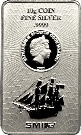 10 Gramm Silber Cook Islands Münzbarren