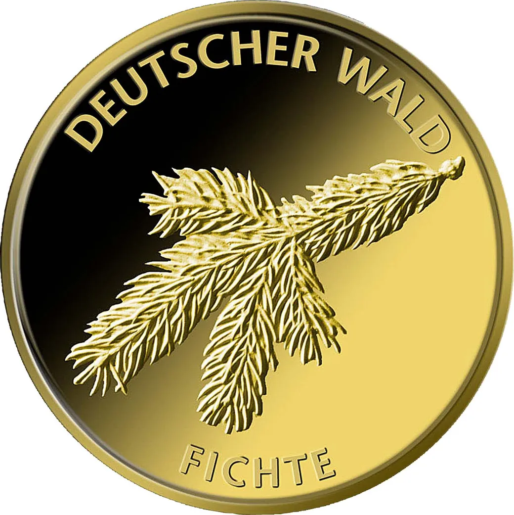 20 Euro Goldmünze Deutscher Wald - Fichte 2012 (A)