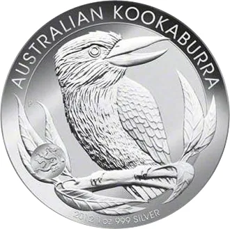 1 Unze Silbermünze Australien Kookaburra 2012 - Privy Mark Drache