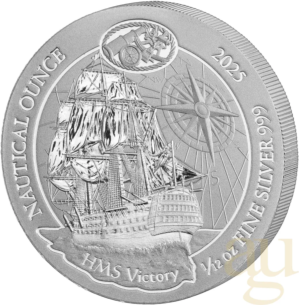 1/12 Unze Silbermünze Ruanda Nautical Serie - HMS Victory 2025
