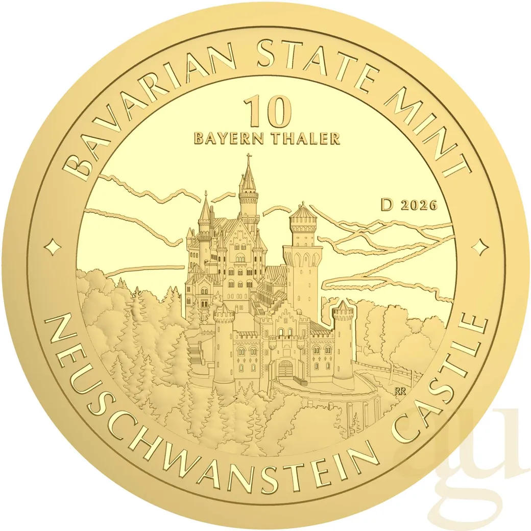 1/10 Unze Goldmünze Bayern Thaler - Schloss Neuschwanstein 2026