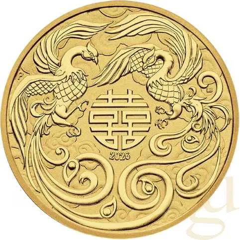 1 Unze Goldmünze Australien Chinese Myths and Legends Double Phoenix 2026