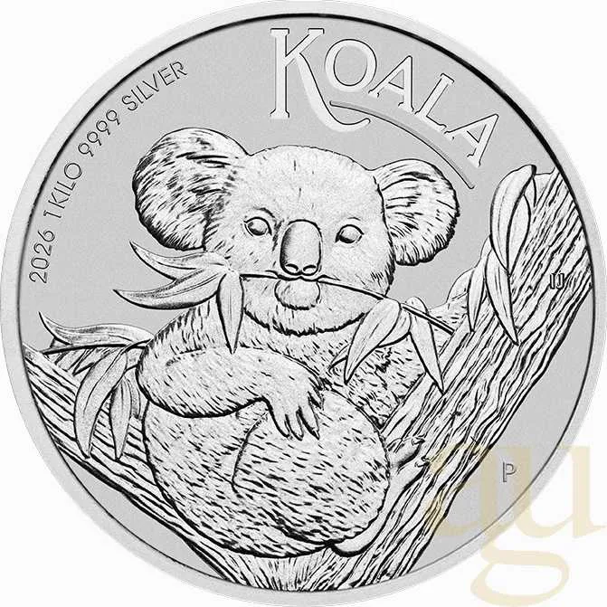 1 Kilogramm Silbermünze Australien Koala 2026