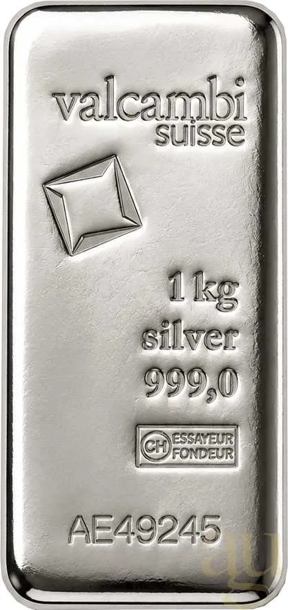 1 Kilogramm Silberbarren Valcambi