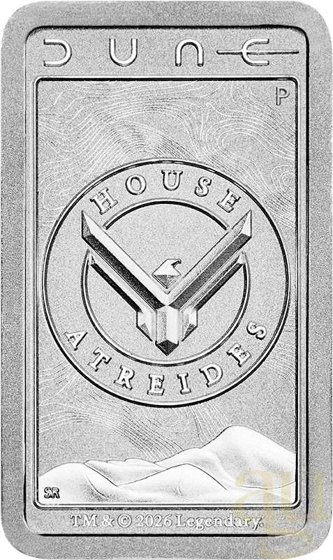 10 Gramm Silberbarren Perth Mint - Dune - Haus Atreides