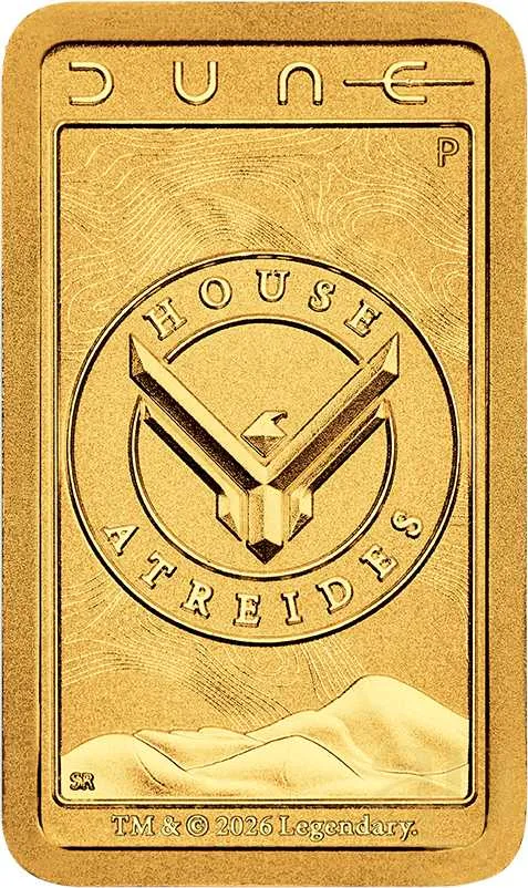 1 Gramm Goldbarren Perth Mint - Dune - Haus Atreides