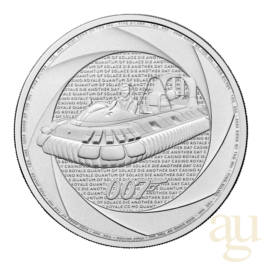 1 Unze Silbermünze Six Decades of 007 - Bond of the 00s - 2025